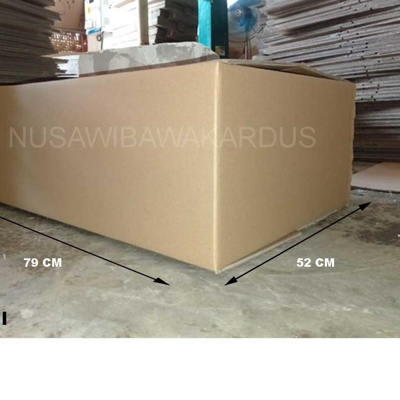 

kardus box packing polos Double Wall 79x52x26cm, murah, kotak karton