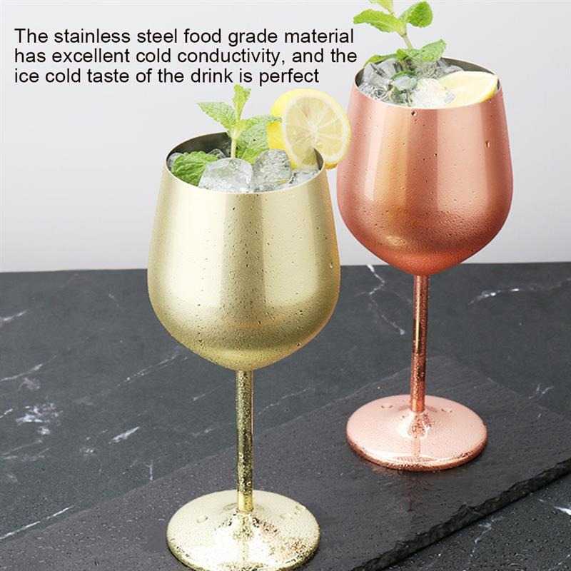 TD-DA YJBL Gelas Cangkir Stainless Steel Champagne Wine Goblet 220ml - XR105