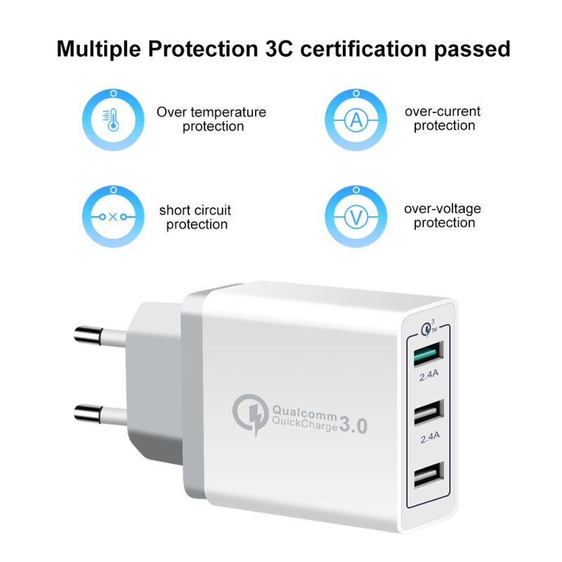 Charger Travel Adapter Colokan USB QC3.0 PD kepala charger JOYSEUS Wall Charger Fast Charging for Samsung Apple iphone Huawei Xiaomi Redmi Oppo VIVO