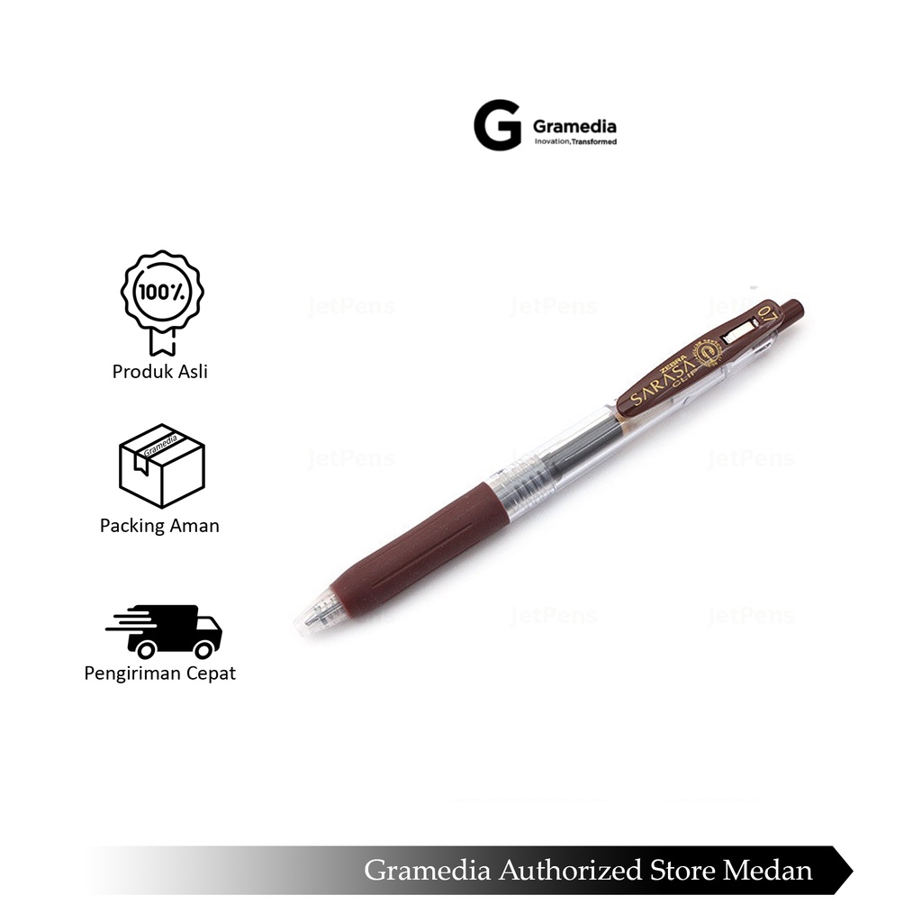 

Gramedia Medan - ZEBRA SARASA CLIP 0.7 BROWN/PC
