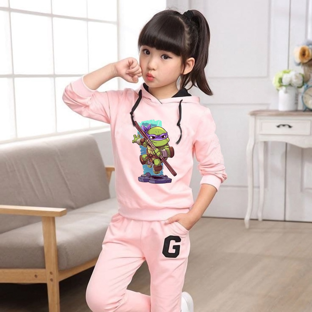 Jaket sweater hoodie anak laki - laki usia 2 3 4 5 6 7 8 19 10 tahun / switer  anak laki laki perempuan karakter hero KURA KURA NINJA  / GROSIR TERMURAH BISA COD