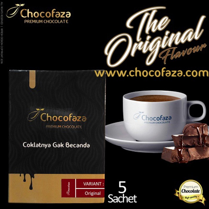 

Jual Coklat Bubuk Premium Chocofaza Original Box (5 Sachet)