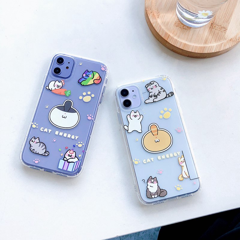 Cute Cat Soft Case Apple iPhone 6 6S 7 8 + Plus SE 2020 11