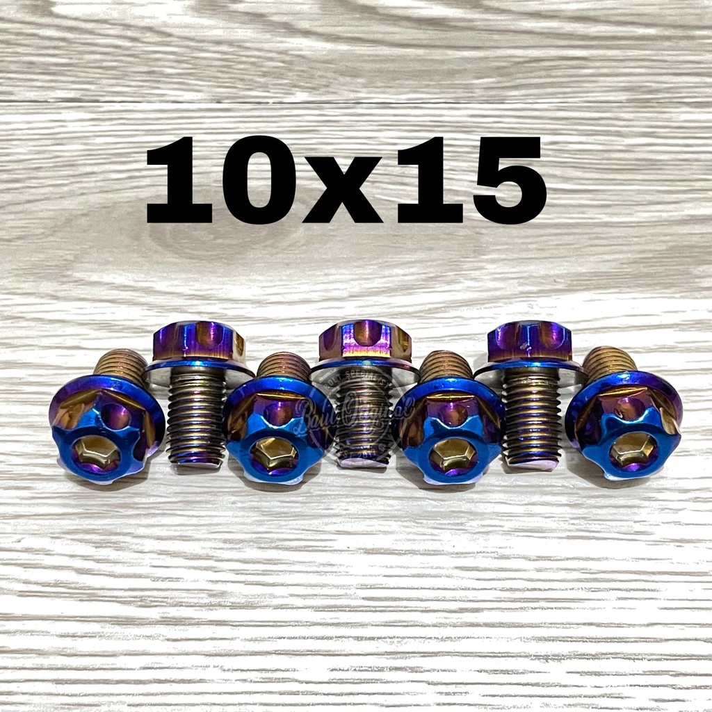 Baut probolt 10x15 blue new model drat 14 panjang 1.5cm ori thailand