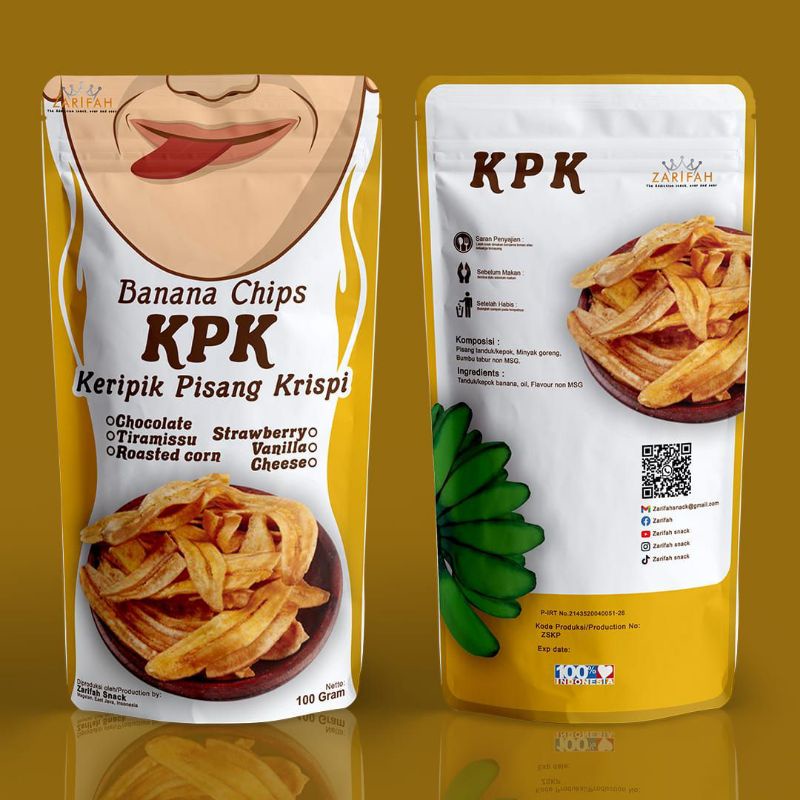 

Keripik Pisang Krispy 100gr (banana cripsy chips)