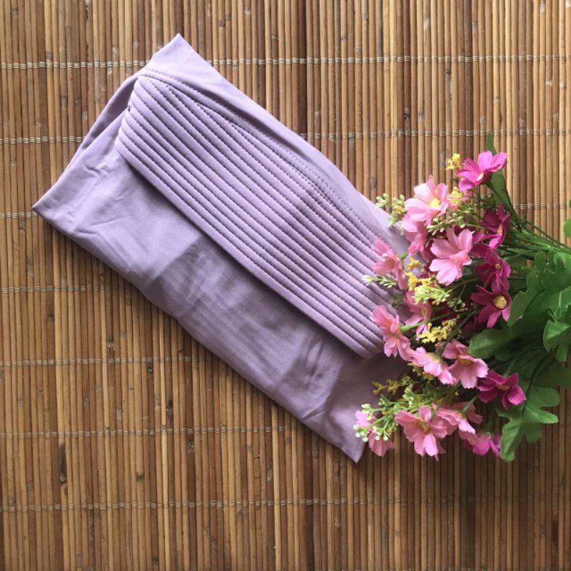 hijab instan oval jersey  / kerudung oval / bergo instan jersey tutup dada-Plum