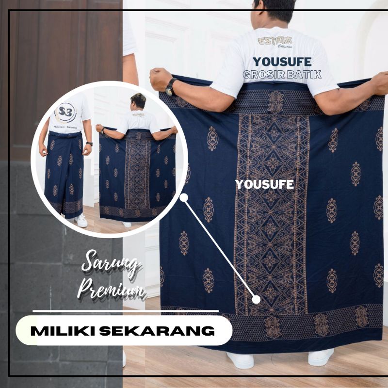 Sarung Batik Halus Pria Katun Santri Gus Pesantren Pondok Seragam murah Kode SBPC01F