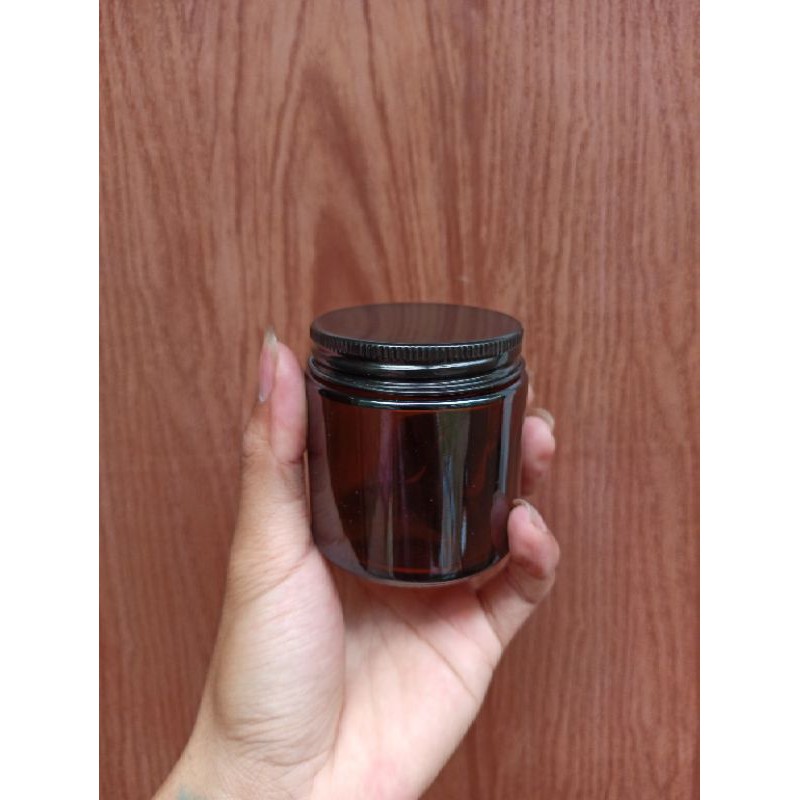 Pot Kaca Glass Jar Pot Kaca Amber Pomade - Pot Pomade Amber Glass 100 Gram