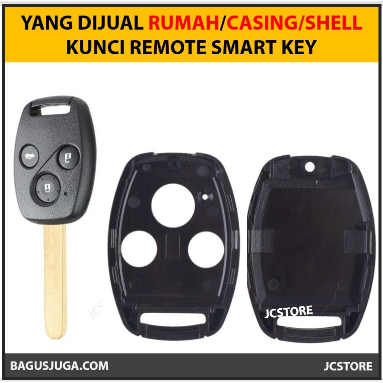 HONDA CIVIC CRV ACCORD JAZZ 3BTN RUMAH KUNCI CASING REMOTE CASE SHELL