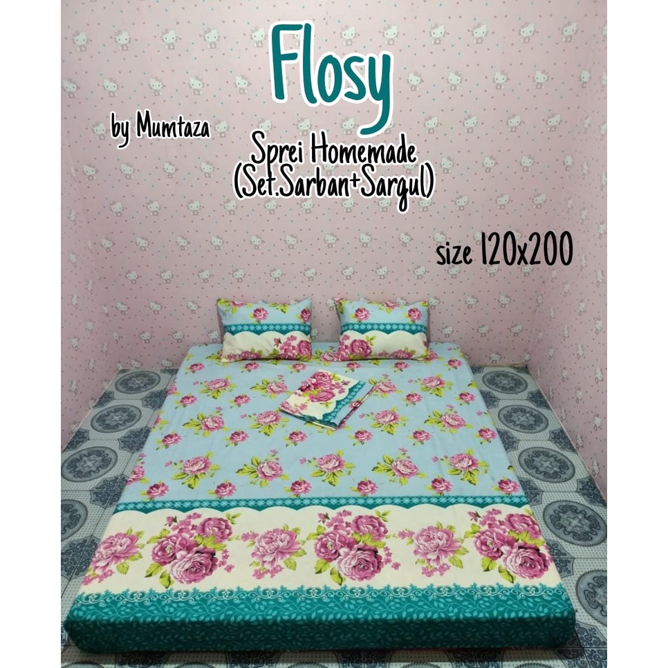Sprei Homemade Flosy 120x200, Seprai Homemade Karakter, dan Bunga Termurah, sprei terlaris.