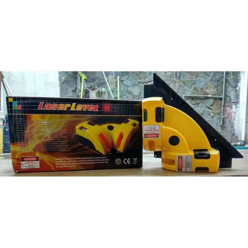 Laser Level Square 90 Waterpass Alat Laser Siku Waterpas Line Sudut