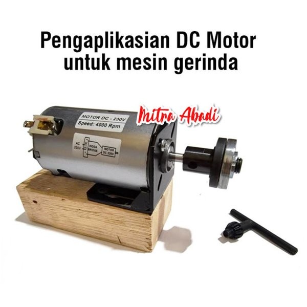 Dinamo Fan Motor DC 220V 4000 RPM RECTIFIER DIY Gerinda Bor