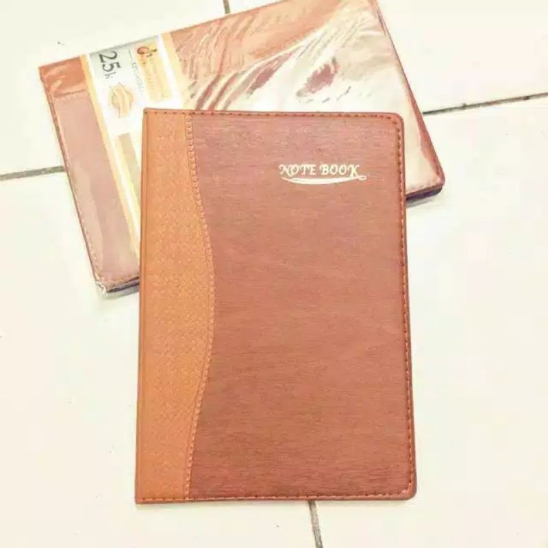 

BUKU CATATAN NOTE BOOK 25 K UKURAN A5 CAVER COKLAT