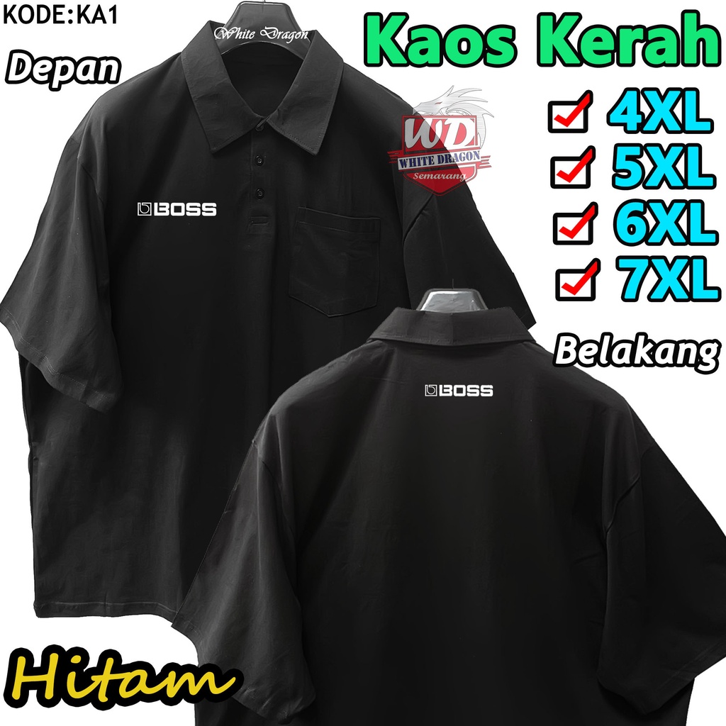 Kaos POLO Big Size 4XL 5XL 6XL 7XL KAOS KERAH Bigsize JUMBO KODE KA1