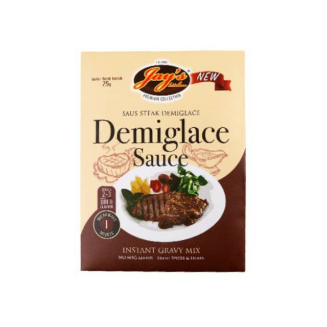 

JAY'S KITCHEN DEMIGLACE SAUCE STEAK 25GR
