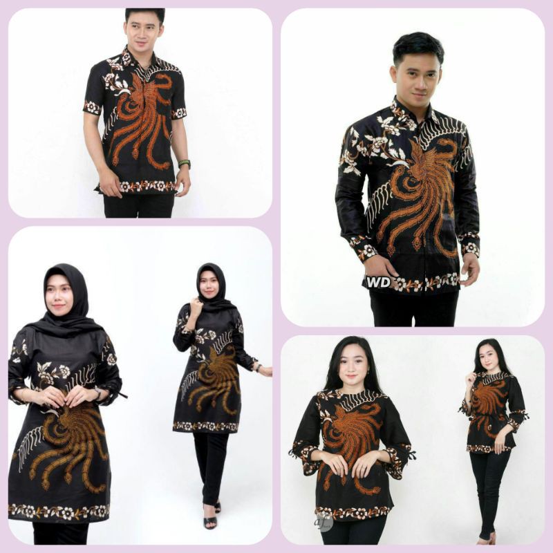 new arrival hem batik kemeja blu tunik