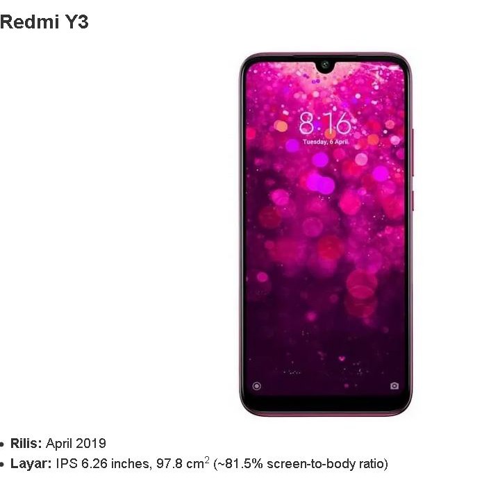 redmi Y3 ANTI GORES LAYAR  9H HARDNESS NANO GLASS dan ANTI SHOCK EXTREME