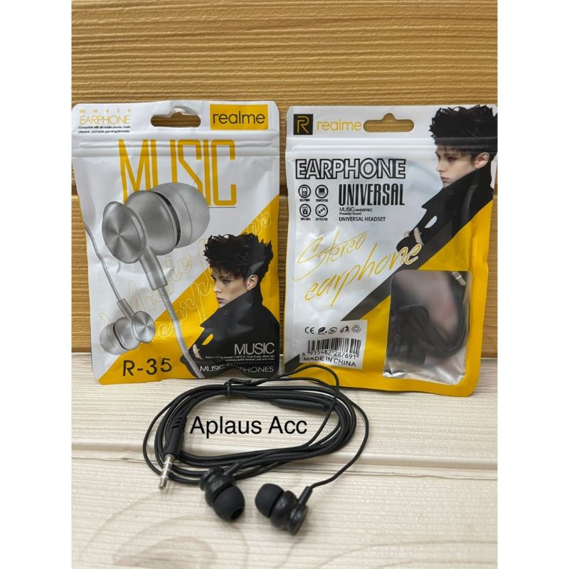 Handsfree Headset + Mic Realme R35
