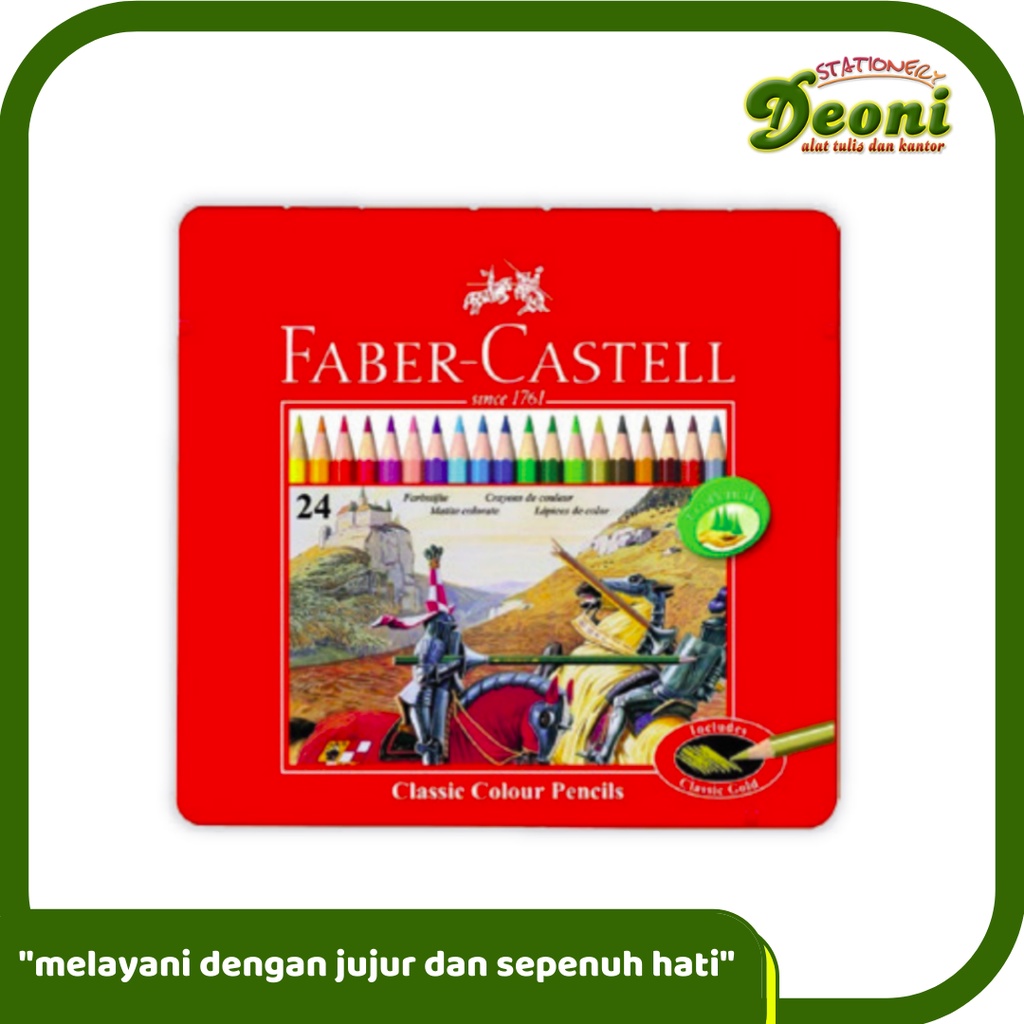 

FABER-CASTELL Classic Colour Pencil 24L Tin Case