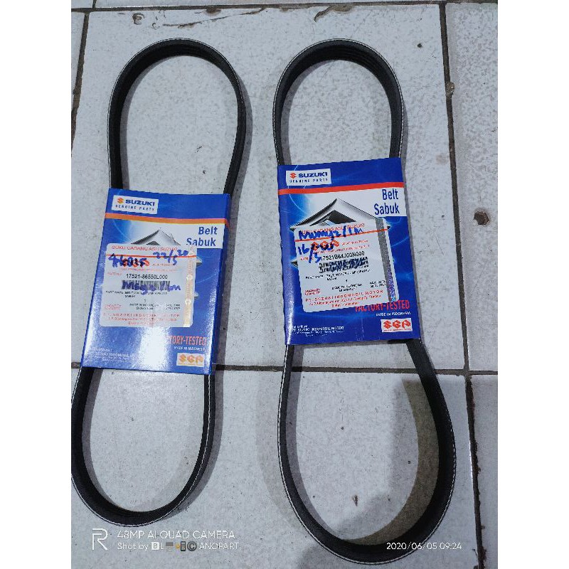 fan belt sabuk tali kipas Suzuki sx4 neo baleno orisinil sgp 4PK815 dan 5PK835