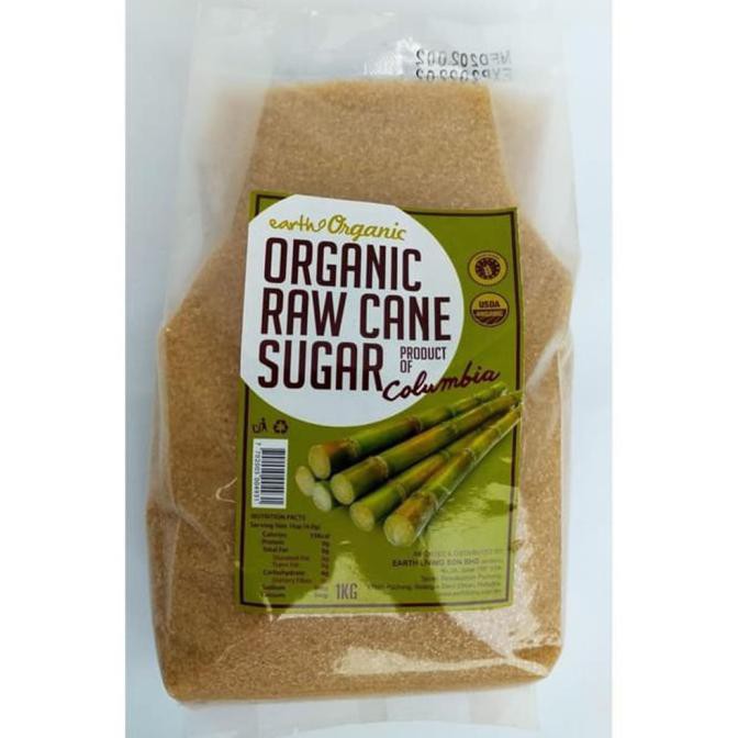 

Organic Raw Cane Sugar Gula Tebu 1 Kg - Earth Organic TERJAMIN