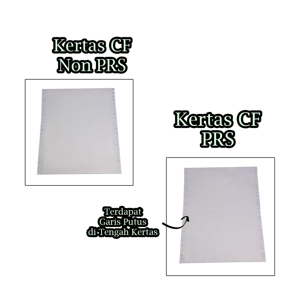 

Promo ( Per Pak - isi 50 ) Kertas Continuous Form 50 Gsm 5 Ply Dan 5 Ply PRS 9,5 x 11 In - By Muro