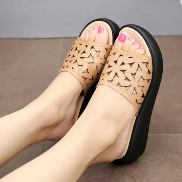 ABBUSHOES Adn 02-new Wedges sandal laser wanita-2