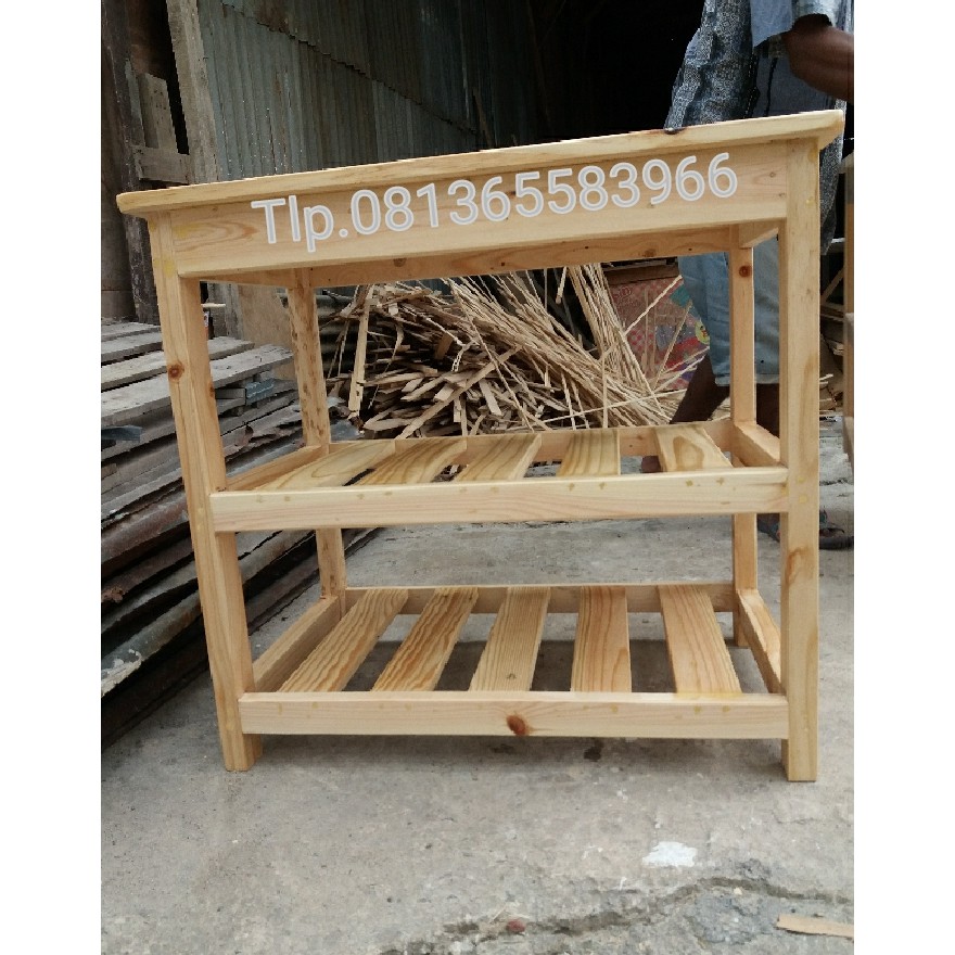 Rak Kayu jati Belanda / Meja Tv / Meja Tingkat / Meja Rak / Maja / Rak