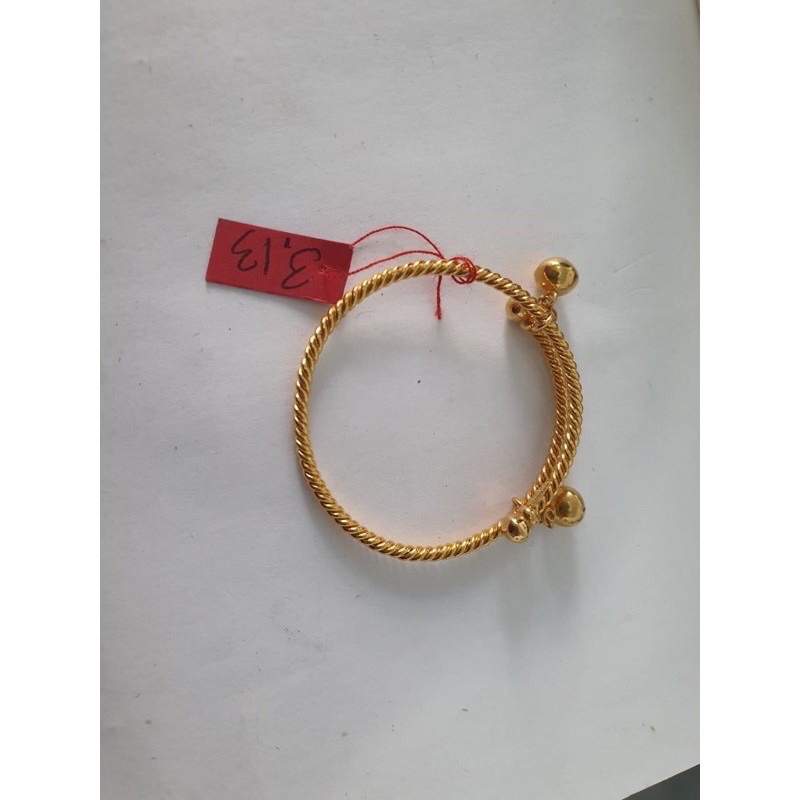Gelang emas anak model ulir elegant