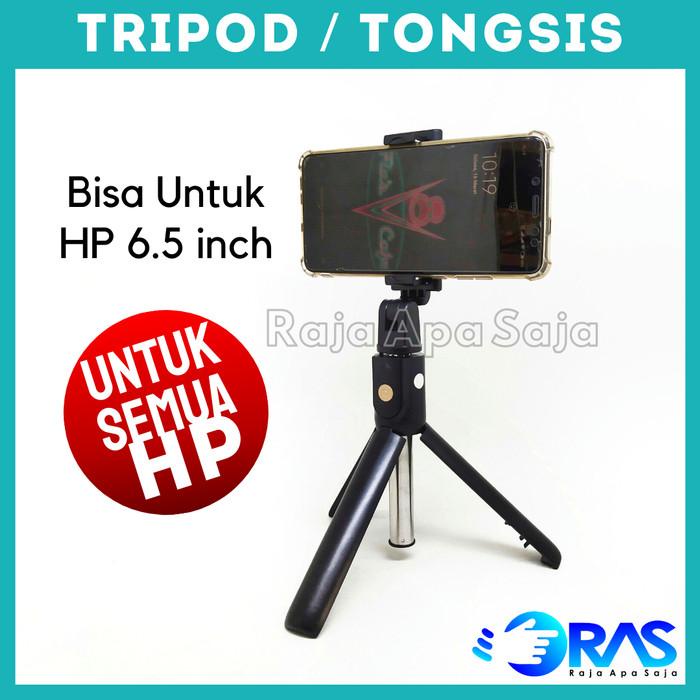 Tripot Tongsis Bluetooth 3in1 Holder Tripod HP Berdiri Mini Remote
