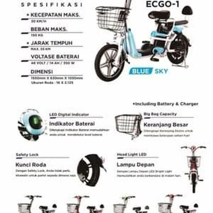 Promo Toko Motor Listrik ECGO 1 suku cadang