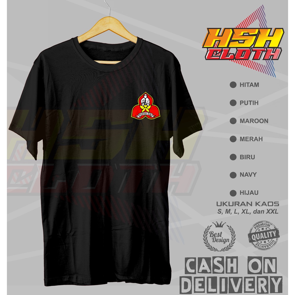 Baju Kaos Distro Silat Perisai Diri Bisa Custom - HSHCloth
