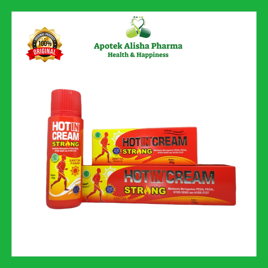 HOT IN CREAM STRONG - Hotin Cream Strong / Hotin Cream Merah / Krim Untuk Capek Pegal Nyeri Otot Masuk Angin Perut Kembung Sakit Kepala / Hotinkrim / Hotin Krim Strong