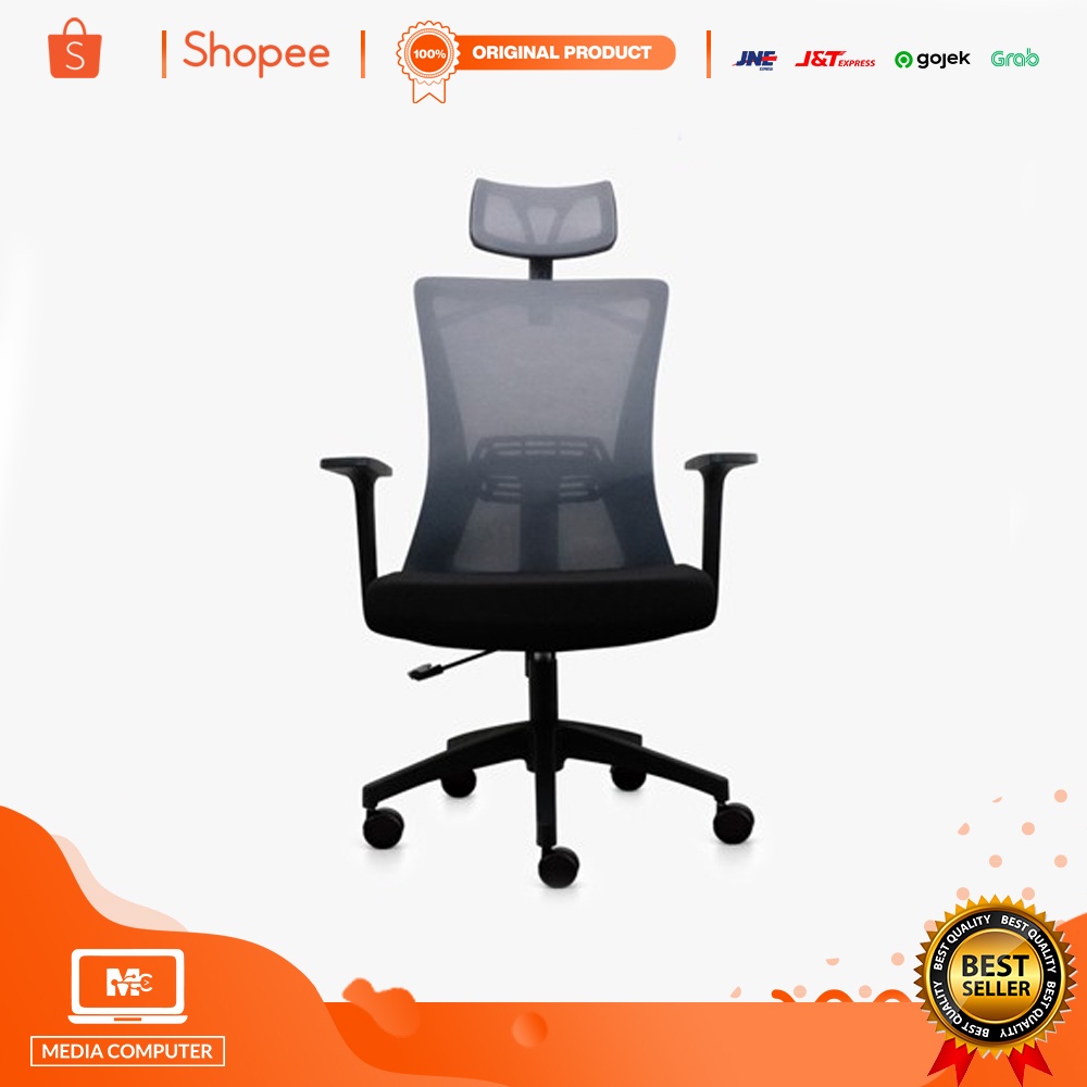 KURSI Kantor Fantech A258 Grey