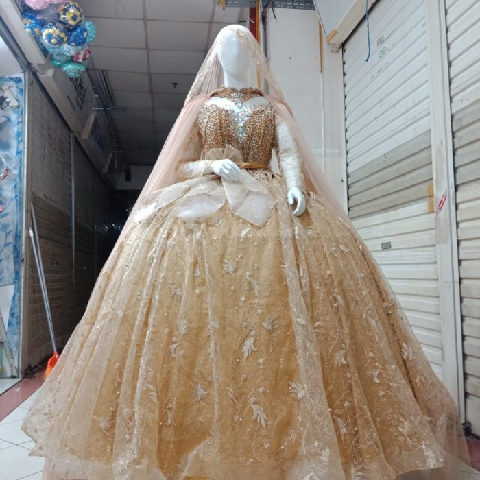 Baju Pengantin Wedding Dress Muslimah Jawa India gaun pengantin murah
