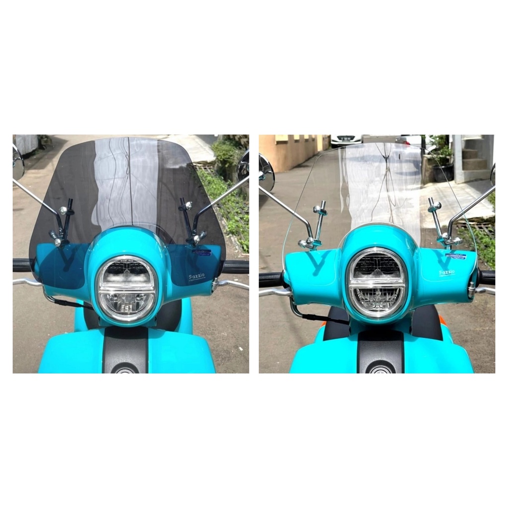 windshield kaca visor yamaha fazzio