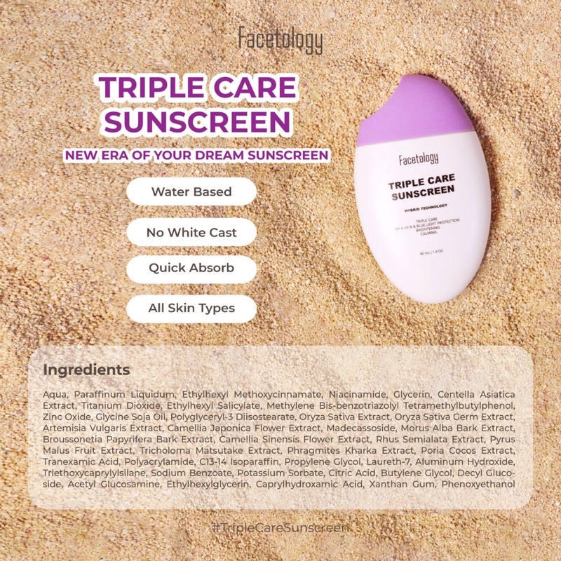 READY FACETOLOGY TRIPLE SUNSCREEN KRIM PENCERAH WAJAH