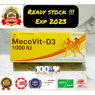 Vitamin D3 1000IU MecoVit D3 1 Box isi 30 Tablet (Setara