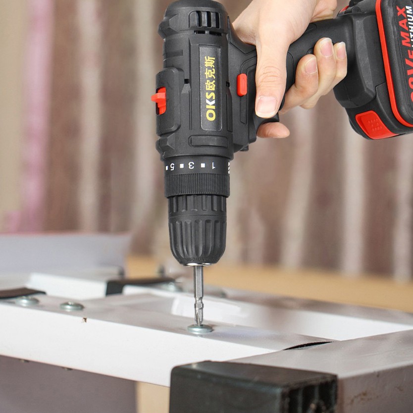 Bor baterai bor listrik dengan isi ulang baterai lithium 68V/108V Autentik Bor listrik reversibel / mesin bor baterai impact cordless drill beton tembok kayu besi