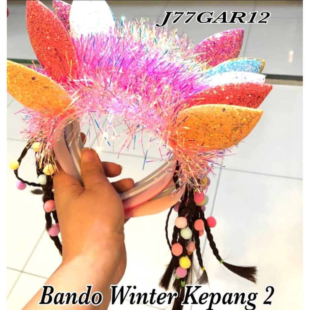 Bando  Gliter rambut Cantik Imut Lucu Tokopelanginicer