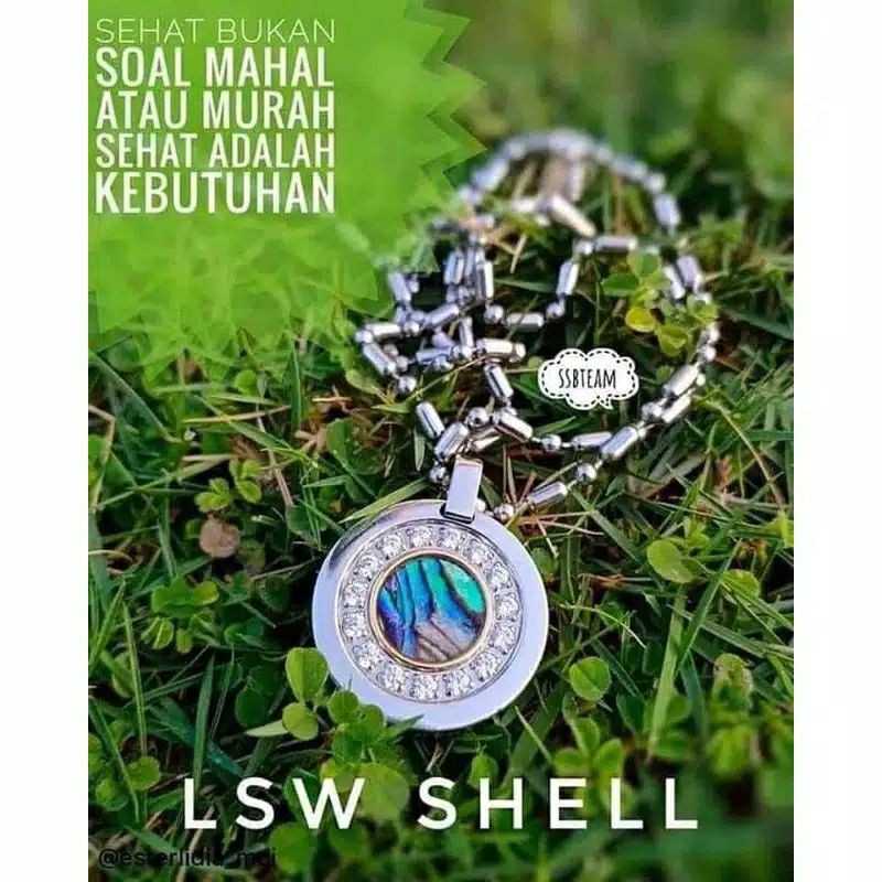 Kalung Kesehatan MCI LSW 2 Shell Pendant ANTI RADIASI - KALUNG MCI LSW 2 SHELL PENDANT ASLI