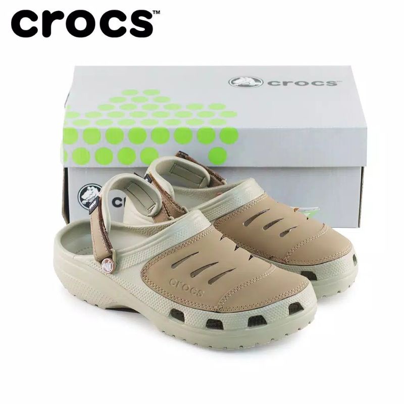 Crocs yukon men / sepatu crocs pria / yukon leather best seller