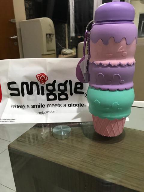 Sale!! Smiggle Ball Silicon Drink Bottle / Smiggle Icecream / Smiggle Silicon Squish Bottle