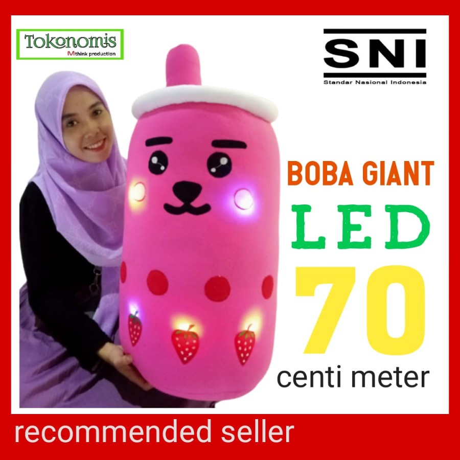 Boneka boba jumbo led tumbler 70cm