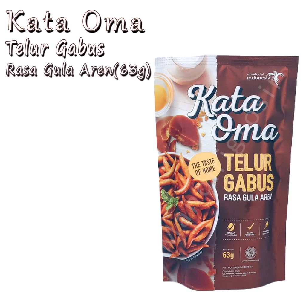 * Kata Oma *  Telur Gabus* Telur Gabus * Gula Aren *63g