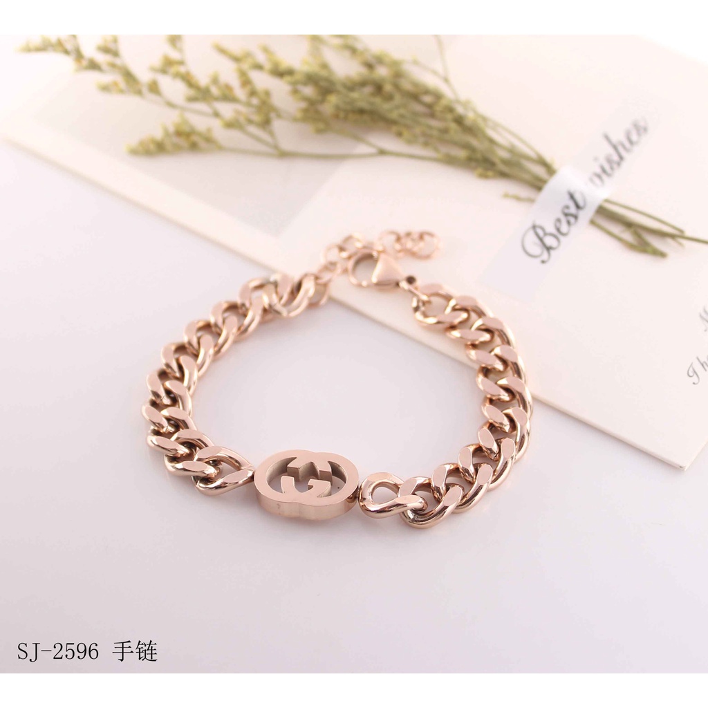 Set Titanium Perhiasan Kalung Dan Gelang 7826