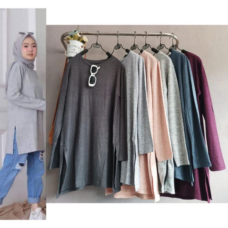 KAOS DAILY NEA / KAOS WANITA / KAOS LENGAN PANJANG WANITA / KAOS WANITA LENGAN PANJANG / KAOS PANJAN