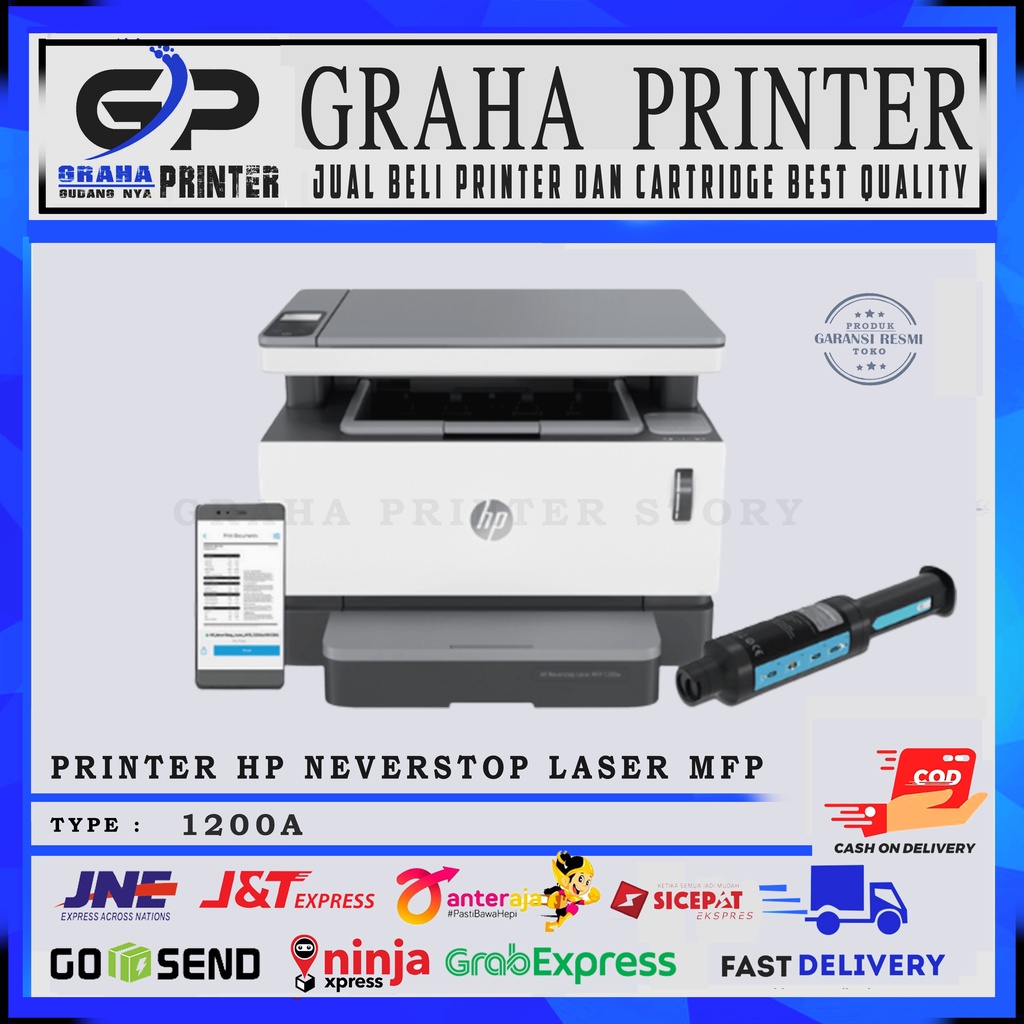 PRINTER HP NEVERSTOP LASER MFP 1200A / MULTIFUNCTION LASERJET 1200 | MURAH BERKUALITAS