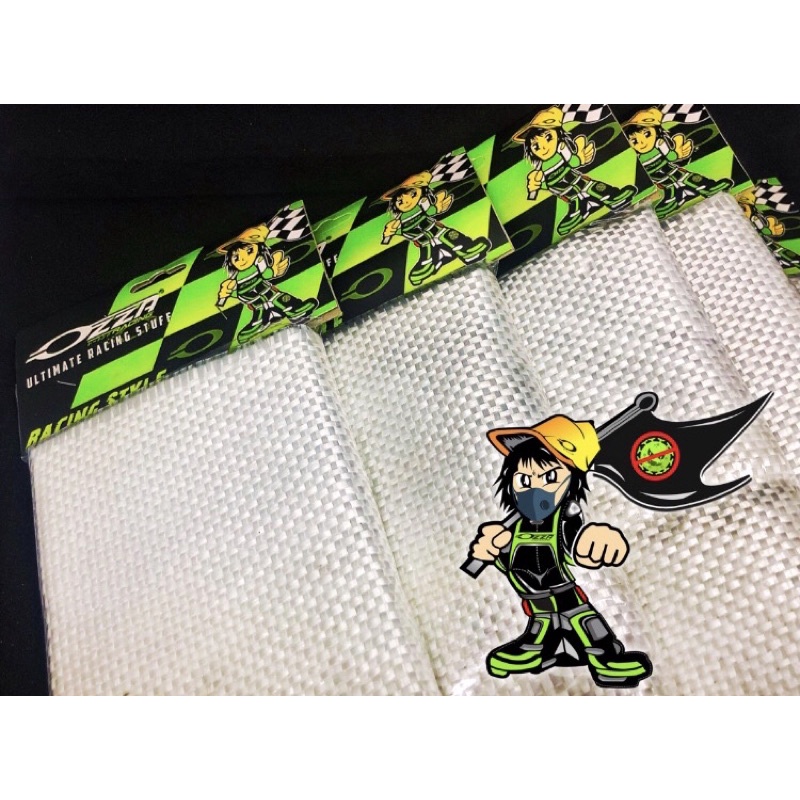 GLASSWOOL KNALPOT OZZA RACING LAPIS SERAT PEREDAM 30cm x 25cm