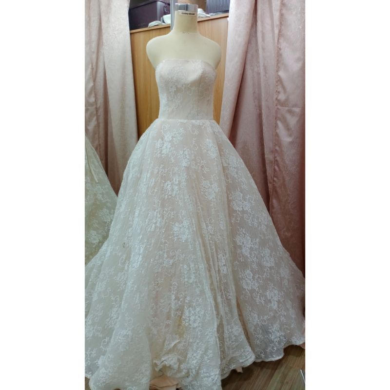 [GRATIS ONGKIR] GAUN WEDDING EKOR 051  / GAUN WEDDING PRELOVED / GAUN PENGANTIN BEKAS